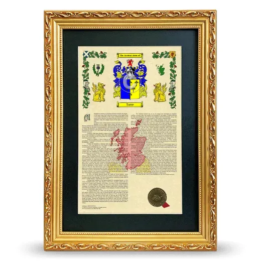 Tarve Deluxe Armorial Framed - Gold