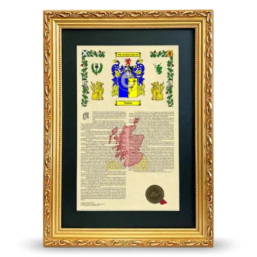 Tarver Deluxe Armorial Framed - Gold