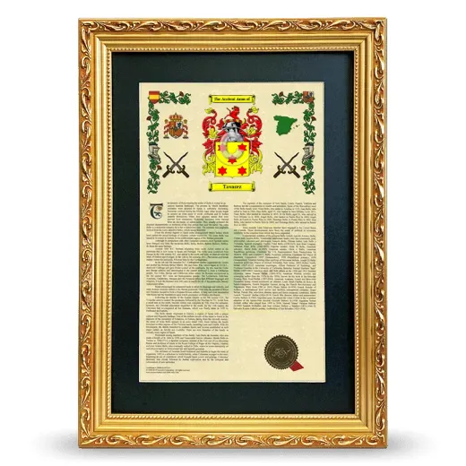 Tavarez Deluxe Armorial Framed - Gold