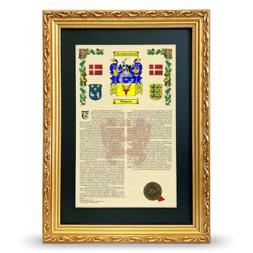 Thomsen Deluxe Armorial Framed - Gold