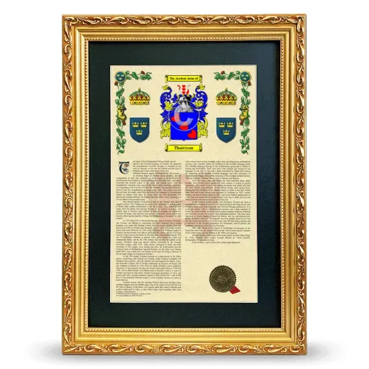 Thoresson Deluxe Armorial Framed - Gold