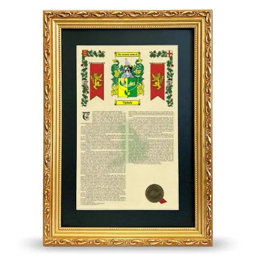 Tiplady Deluxe Armorial Framed - Gold