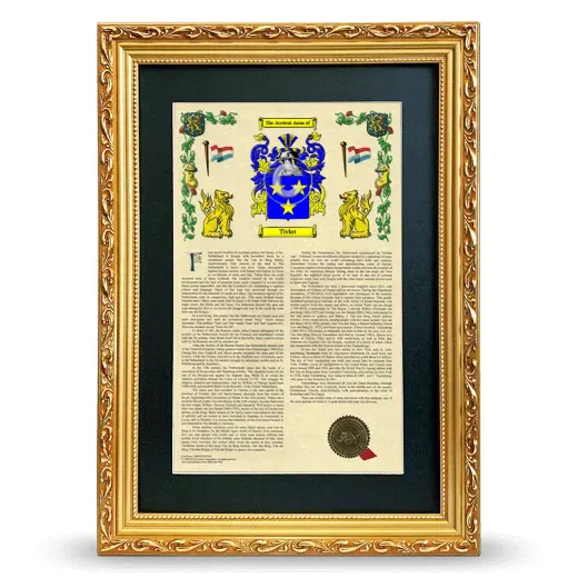 Tiviot Deluxe Armorial Framed - Gold