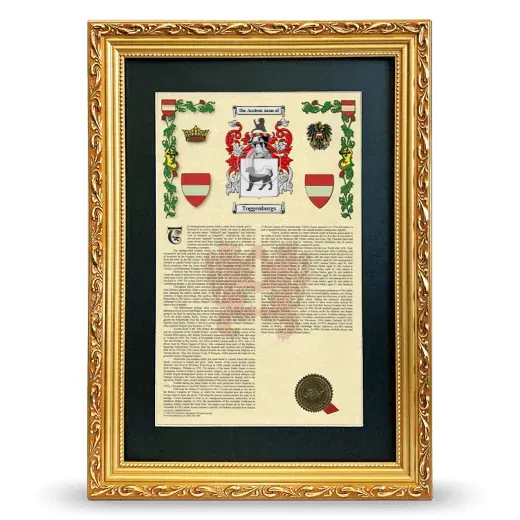 Toggenburgs Deluxe Armorial Framed - Gold