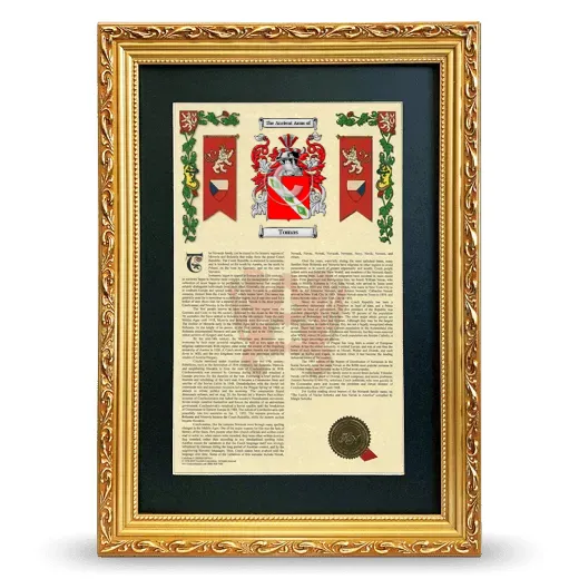 Tomas Deluxe Armorial Framed - Gold