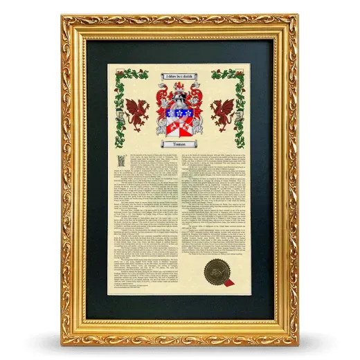 Tomas Deluxe Armorial Framed - Gold
