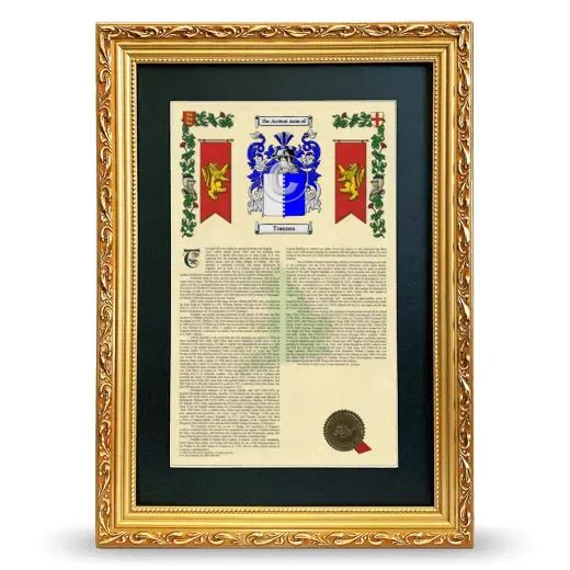 Tomass Deluxe Armorial Framed - Gold