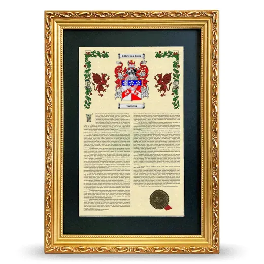 Tomass Deluxe Armorial Framed - Gold