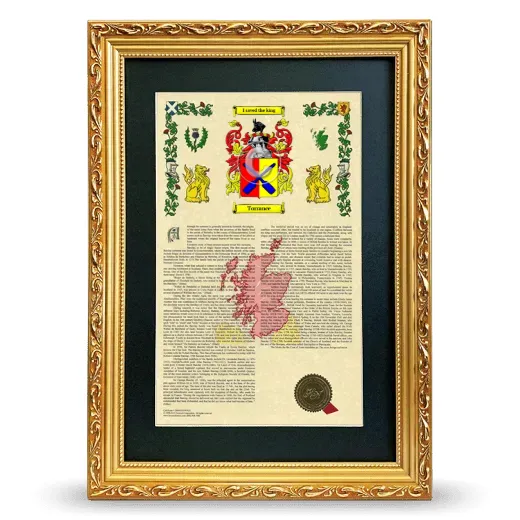 Torrance Deluxe Armorial Framed - Gold