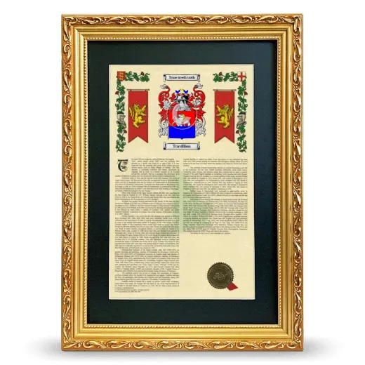 Travillion Deluxe Armorial Framed - Gold