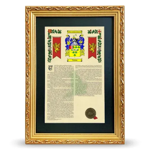 Treton Deluxe Armorial Framed - Gold