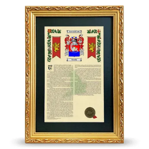 Trevely Deluxe Armorial Framed - Gold