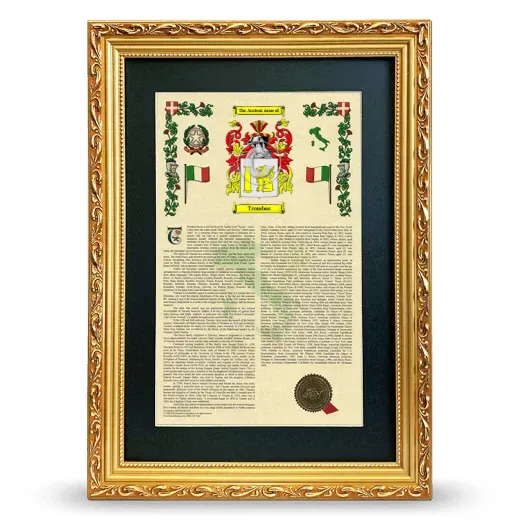 Trombas Deluxe Armorial Framed - Gold