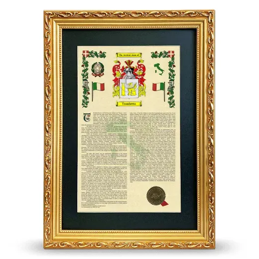 Trombetta Deluxe Armorial Framed - Gold