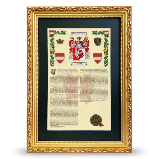 Troutt Deluxe Armorial Framed - Gold