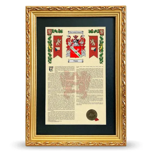 Tuma Deluxe Armorial Framed - Gold