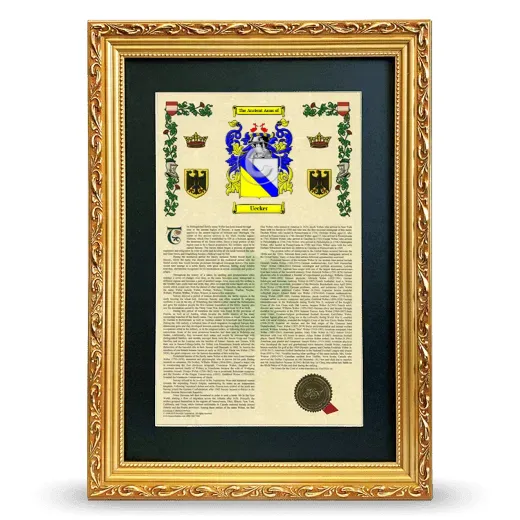 Uecker Deluxe Armorial Framed - Gold