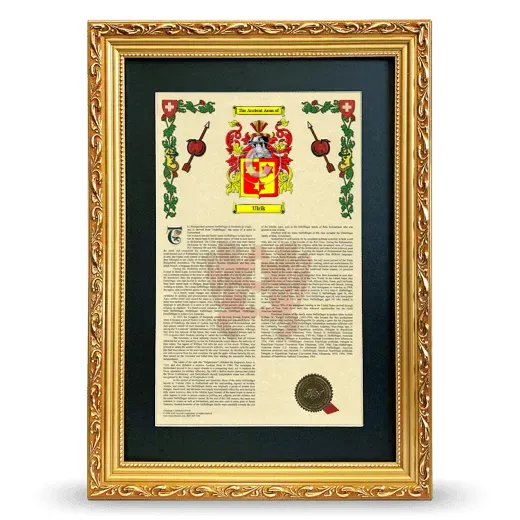 Ulrik Deluxe Armorial Framed - Gold