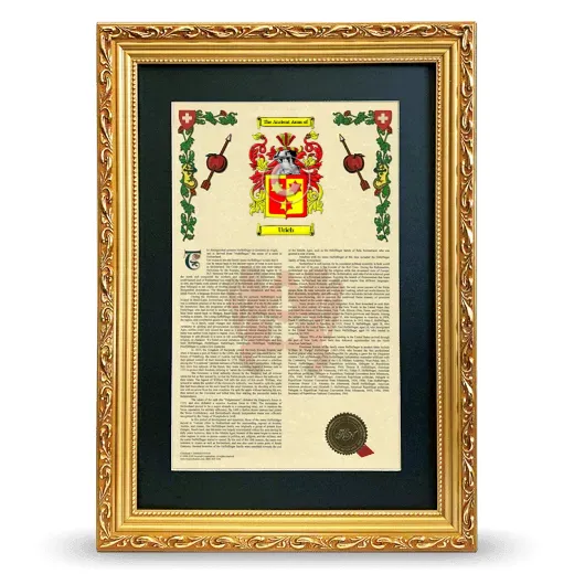 Urich Deluxe Armorial Framed - Gold