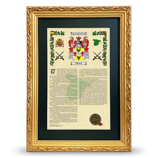 Valencia Deluxe Armorial Framed - Gold