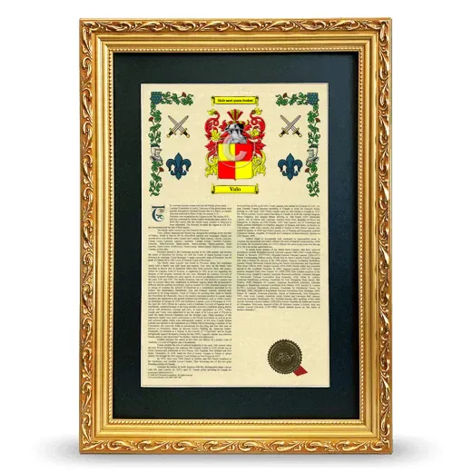 Valo Deluxe Armorial Framed - Gold