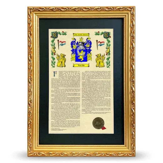Van'rijn Deluxe Armorial Framed - Gold