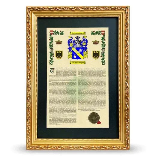 Van-den-berghe Deluxe Armorial Framed - Gold