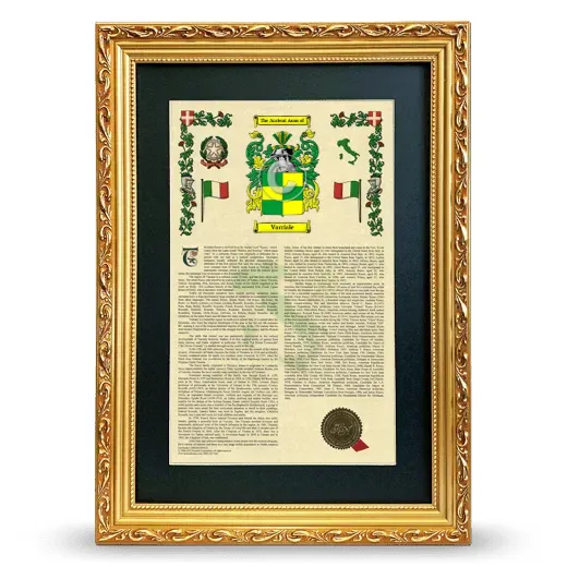 Varriale Deluxe Armorial Framed - Gold