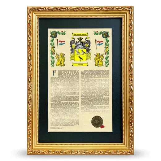 Verrin Deluxe Armorial Framed - Gold