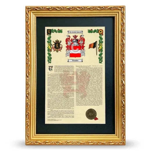 Vianden Deluxe Armorial Framed - Gold