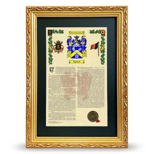 Vigneron Deluxe Armorial Framed - Gold