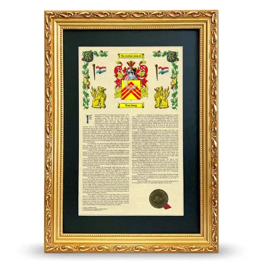 Von berg Deluxe Armorial Framed - Gold