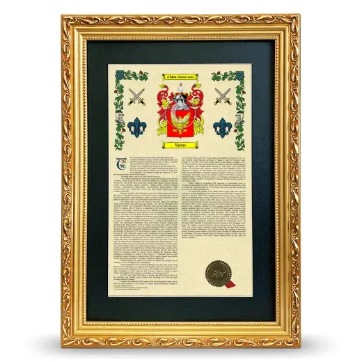 Vyens Deluxe Armorial Framed - Gold