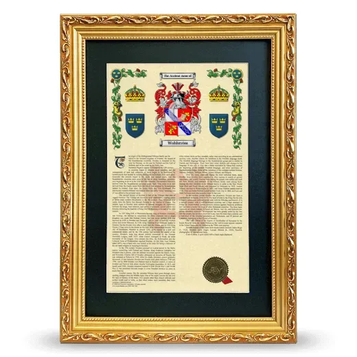Wahlström Deluxe Armorial Framed - Gold