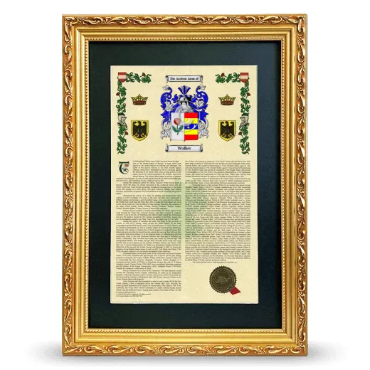 Walker Deluxe Armorial Framed - Gold