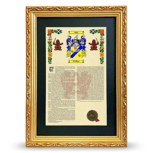 Wallday Deluxe Armorial Framed - Gold