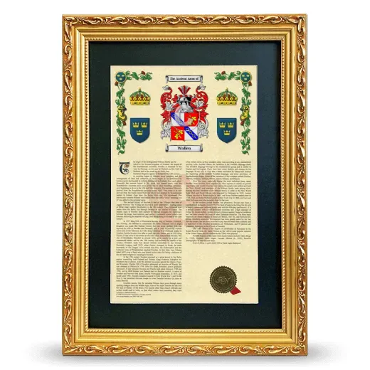 Wallen Deluxe Armorial Framed - Gold