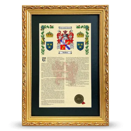 Wallens Deluxe Armorial Framed - Gold