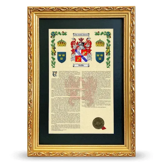 Wallin Deluxe Armorial Framed - Gold