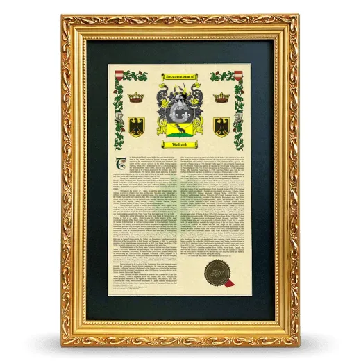 Walrath Deluxe Armorial Framed - Gold
