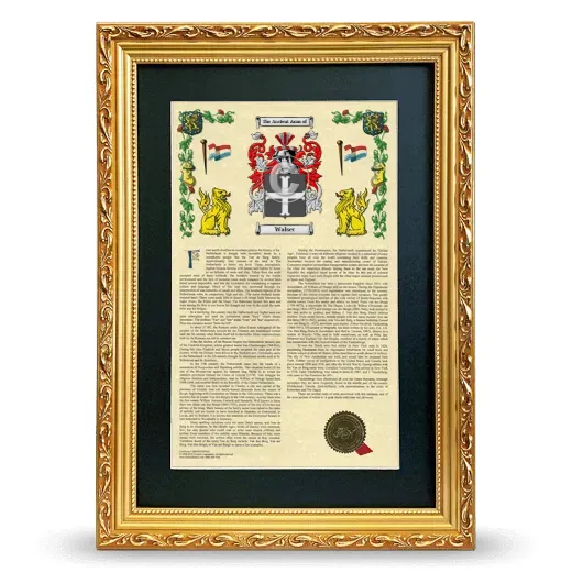 Walser Deluxe Armorial Framed - Gold