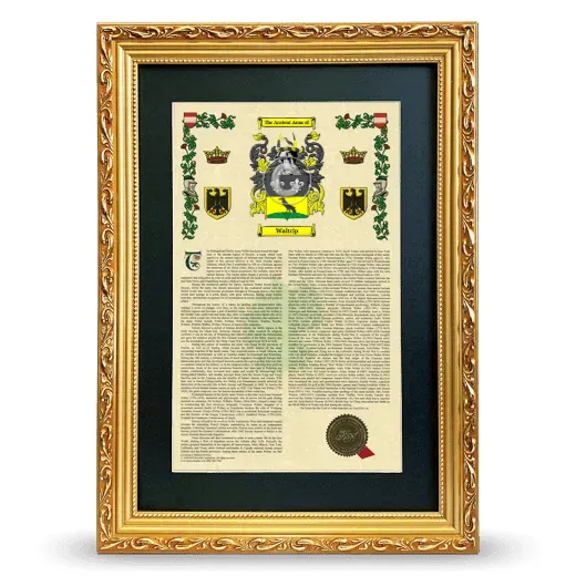 Waltrip Deluxe Armorial Framed - Gold