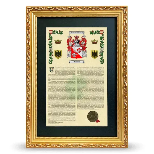 Wansen Deluxe Armorial Framed - Gold