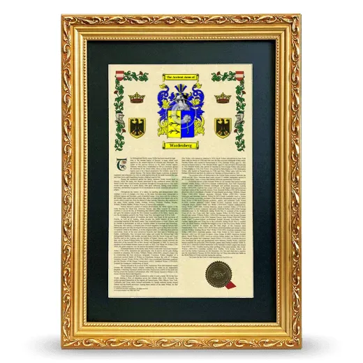 Wardenberg Deluxe Armorial Framed - Gold