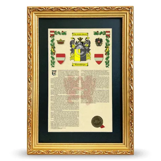 Wartenberger Deluxe Armorial Framed - Gold