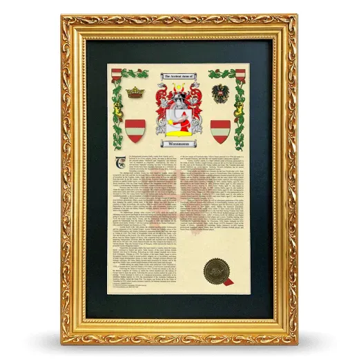 Wassmann Deluxe Armorial Framed - Gold