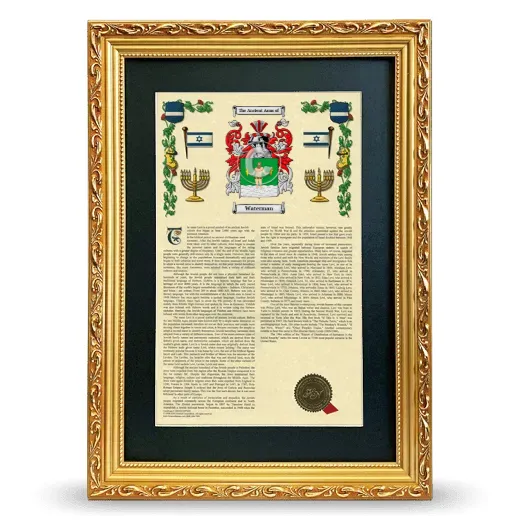 Waterman Deluxe Armorial Framed - Gold