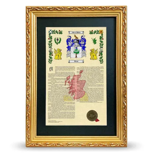 Weat Deluxe Armorial Framed - Gold