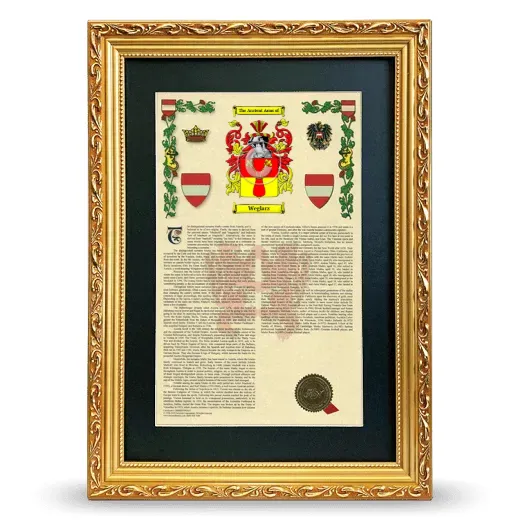 Weglarz Deluxe Armorial Framed - Gold