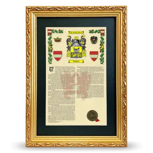 Weiners Deluxe Armorial Framed - Gold